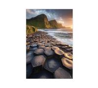 NUIHAGF Giant's Causeway Art Print Canvas Poster Wall Art Decor Print Picture Paintings for Living Room Bedroom Decoration 24x36inch(60x90cm)