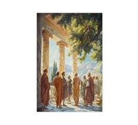 NUIHAGF Greek Philosophers Fresco Art Print Canvas Poster Bedroom Decor Landscape Office Room Decor Gift 24x36inch(60x90cm)