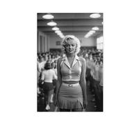 NUIHAGF Marilyn Monroe Print, Photography Prints Canvas Poster Wall Art Decor Print Picture Paintings for Living Room Bedroom Decoration 20x30inch(50x75cm)