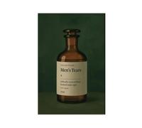 NUIHAGF Men’s Tears Bottle - Feminist Satirical Art Print, Dark Green Canvas Poster Bedroom Decor Landscape Office Room Decor Gift 16x24inch(40x60cm)