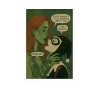 NUIHAGF Poison Ivy & Harley - Good Girl Comic Style Canvas Poster Bedroom Decor Landscape Office Room Decor Gift 16x24inch(40x60cm)