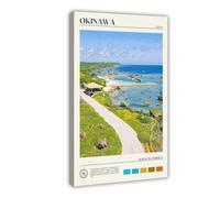 NUIHAGF Real Photo, Okinawa Island Print Canvas Poster Wall Art Decor Print Picture Paintings for Living Room Bedroom Decoration 24x36inch(60x90cm)