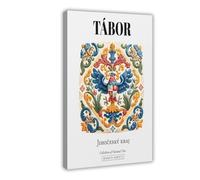 NUIHAGF Tábor, Czech Republic, Traditional Heraldic Eagle Canvas Poster Bedroom Decor Landscape Office Room Decor Gift 24x36inch(60x90cm)