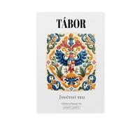 NUIHAGF Tábor, Czech Republic, Traditional Heraldic Eagle Canvas Poster Wall Art Decor Print Picture Paintings for Living Room Bedroom Decoration 24x36inch(60x90cm)