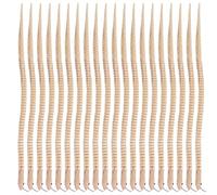 Nuiorfty 20Pcs Wooden Snake, 12 Inch Unfinished Wiggly Snake Toy, Jointed Flexible Snakes Animals Wooden Playset for Kids