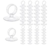 Nuiorfty 50Pcs Air Plant Holder, Small Suction Cup Plant Holder for Organizing Aquarium Air Hose, Water Pump Pipe, Thermometer on Glass, Fish Tank, Window, Bathroom (16mm & 22mm)