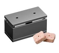 Nuiorfty 5PCS/Set Bait Molds ALUMINUM ALLOY Double Hole Fish Bait Maker Square Fishing Tools for DIY Carp Catfish Feeder Fishing Baits