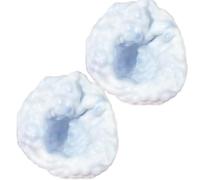 Nuiorfty Bead Stress Ball, 2 Pack Squeeze Toy with Smooth Icy Skin Texture & Slow Rising Beads for Sensory Fidget Play, Blue Sensory Fidget Toys