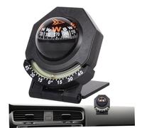 Nuiorfty Car Compass Dashboard 2-in-1 180° Adjustable Folding Marine Compass with Luminous Inclinometer, Adhesive Tape for Boat Car Vehicle Navigation