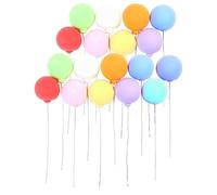 Nuiorfty Dollhouse Balloons 1/12 Miniature Colorful Balloons DIY Landscaping Decoration 18PCS