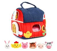 Nuiorfty Farm Animals for 1 Year Old, Baby Plush Farm Animals Sounds Toys Educational Interactive Sensory Toy for 6-18 Months