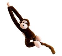 Nuiorfty Hanging Monkey Stuffed Animal, 27.6 Inch Interactive Plush Monkey Toy with Sound & Long Arms for Curtain Tie-Back, Kids Room Decor