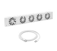Nuiorfty Household Radiator Fan Running Quiet Saving Energy Heater Fan Smart Radiator Amplifier Adjustable Speed with 5 Fans Easy Installation for Home