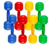 Nuiorfty Kids Weights with Sound - 8PCS Toddler Dumbbells Set for Exercise, Colorful Plastic Hand Weights for Morning Exercise & Dance