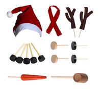 Nuiorfty Snowman Kit for Kids Outdoor 15PCS/Set Build a Snowman Kit Winter Holiday Decorating for Winter Holiday Party Outdoor Decorations