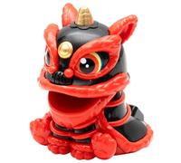 Nuiorfty Solar Lions Dance Toy Car Dashboard Decorations Bobblehead Solar-Powered Chinese Style Lions Dance Toy Lucky Crafts for Car Home Desk Decor