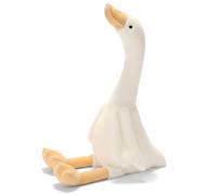 Nuiorfty Swan Stuffed Animal Plush Toy White Fluffy Gooses Plush for Bed & Sofa Cute Nursery Decor and Cuddly Present, 24 inch
