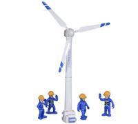 Nuiorfty Wind Turbine Toy 1 Set 16.5inch Mini Wind Turbine Rotary Model Educational Simulated Detachable Portable for Kids