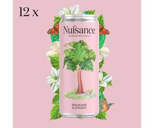 Nuisance Rhubarb & Ginger Drink (12 Pack) in Dusty Pink | Size: 12 Pack Nuisance Dusty Pink 12 Pack