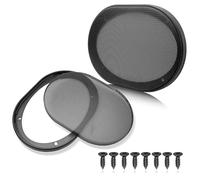 NuIth 6x9 Inch Metal Mesh Round Speaker Grill Cover, 6x9 Universal Speaker Grills Decorative for Car Speaker Mounting Home Audio DIY, Mesh Subwoofer Grill Horn Guard Protective Case