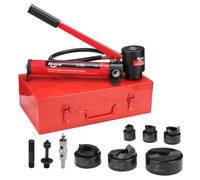 Nuiu 15 Ton Hydraulic Knockout Punch Kit, SYK-15B Small Die (1/2" to 2") with Cutting Dies, Labor-Saving KO Tool for Auto Repair, Construction & Mechanical Engineering, Durable Steel Construction