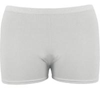 NuJake Girls Children's Hot Pants Gymnastics & Dance Wear Stretch Shorts Ages 5-12 Years (UK, Age, 11 Years, 12 Years, Regular, White)