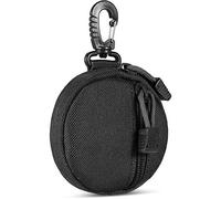 Nujiaa Small Molle Pouch Accessories, Upgraded EDC Pouches Military Gear, Tactical Bag Case as Coin Purse Keychain, Case Wallet, Wireless Headset Pack. (Black)