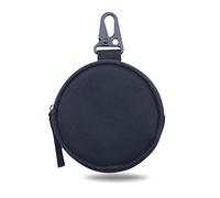 Nujiaa Tactical EDC Pouch for Men - 1000D Nylon Round Small Utility, Triangle Buckle Belt, Water-Repellent EDC Organizer, Coin Pouch for Keys & Earbuds (Black)