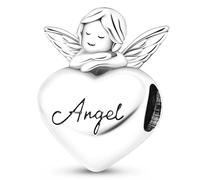 NUJIFFY 925 Silver Charms Pendant, Pink Animal Animals Aeroplane Heart Music Coffee Book Beads Jewels for Bracelet Cute Women Men Adults Friends Sister Sister Birthday, Silver Copper, Zircon gemstone.