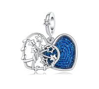 NUJIFFY 925 Sterling Silver Charms for Bracelets Cross Dangle Charm Angel Pendant Tree of Life Beads Charm Religious Jewelry Gifts for Women (Eternal Life Tree Bead Charms)