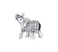 NUJIFFY 925 Sterling Silver Religious Belief Bead Charms | Animal, lucky & religious symbol charms. 925 silver bead charms for good fortune or to express your faith.