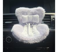 NUJOLI Car Seat for La-bubu with Soft Furry Cushion, 10-17cm Dolls ccessories, Car Air Vent Decor, Includes Seat Leg for Desktop Display