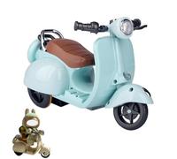 NUJOLI Scooter for Labubu with Light and Music, Have A Seat for Labubu Accessories, Mini Electric Doll Scooter Interactive Decor Desktop Ornaments for Labubu Collectors