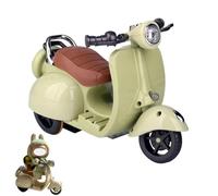 NUJOLI Scooter for Labubu with Light and Music, Have A Seat for Labubu Accessories, Mini Electric Doll Scooter Interactive Decor Desktop Ornaments for Labubu Collectors