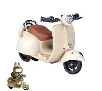 NUJOLI Scooter for Labubu with Light and Music, Have A Seat for Labubu Accessories, Mini Electric Doll Scooter Interactive Decor Desktop Ornaments for Labubu Collectors