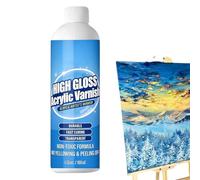 Nujuehy Acrylic Gloss Varnish - 120ml Fast Drying Non Yellowing,Acrylic Paintings Varnish,for Artists Painters Hobbyists Beginners Professionals Crafters Canvas Wood DIY Art