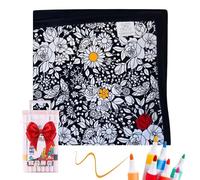 Nujuehy DIY Coloring Blanket -150 * 125cm Color Your Own Blanket, Colouring Blan-ket for Adults, Creative Personalized Drawing Art Projector, Creative Personalized coz-y Home Decor Ideal