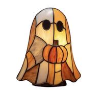 Nujuehy Ghost Reading Book Lamp, Cute Ghost Reader LED Light, Halloween Gho-st Night Light, Halloween Gho-st Lights, Bedroom Study Room Decor, Gift for Readers & Book Lover