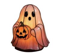 Nujuehy Ghost Reading Book Lamp, Cute Ghost Reader LED Light, Halloween Gho-st Night Light, Halloween Gho-st Lights, Bedroom Study Room Decor, Gift for Readers & Book Lover