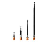 Nujuehy Magnetic Screw Ring,4-Pieces Ergonomic Quick Release Bit Holder - Drill Bit Magnetizer | for Construction Woodworking Automotive Electrical Drywall Home DIY Professional Use