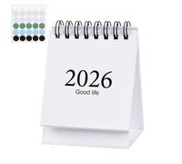 Nujuehy Stand Up Desk Calendar | Jan. 2026 to Jul. 2027 Personal Planner | Monthly Desktop Calendar,for Home Study Workstation Dorm Library Counter