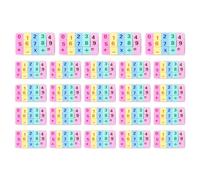 Nujuehy Tiny Erasers - Educational Rubber Stationery - Addition, Subtraction, Multiplication, Division Number Erasers | for Boys Girls Students Classroom Rewards Math Practice Learning