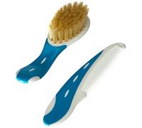 NUK - 100% Natural Hair Brush with Rounded Teeth Comb Turquoise
