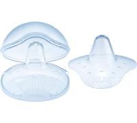 NUK 2 x Silicone Nipple Shields for Sensitive Nipples - Large - Includes 1 Protective Case