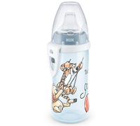 NUK Active Cup Toddler Cup | 12+ Months | Leak-Proof Soft Drinking Spout | Clip & Protective Cap | BPA-Free | 300 ml | Disney Winnie the Pooh | Beige