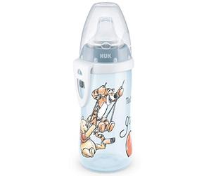 NUK Active Cup Toddler Cup | 12+ Months | Leak-Proof Soft Drinking Spout | Clip & Protective Cap | BPA-Free | 300 ml | Disney Winnie the Pooh | Beige