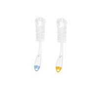 NUK 2 In 1 Flexible Bottle Brush Baby Bottle & Teat Brush - White