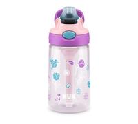 NUK By Contigo Easy Straw Cup, Drinking Bottle with Straw for Children (from 4 Years), Made of Durable Tritan, BPA-Free, Dishwasher Safe, 420 ml, Tulip