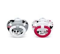 NUK Disney Mickey Mouse Orthodontic Pacifiers, 0-6 Months, 2-Pack