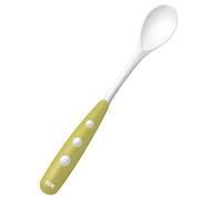NUK Easy Learning 10255111 Baby Feeding Spoon Rounded Edges Extra-Long Non-Slip Handle BPA Pack of 2 Pistachio Colour